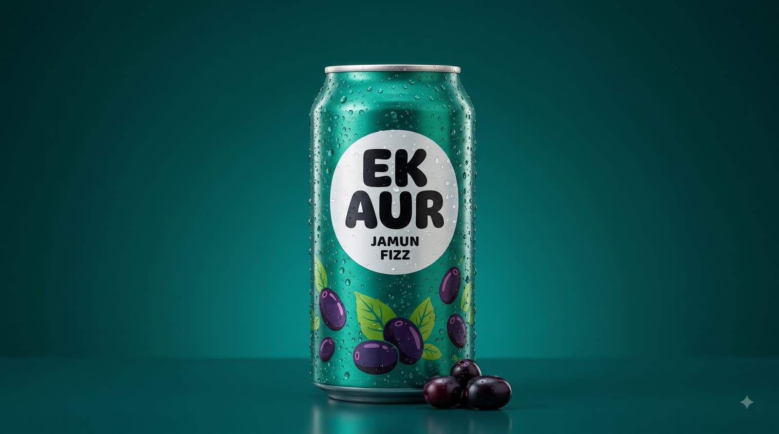 Ek Aur Jamun Fizz can with fresh jamun berries
